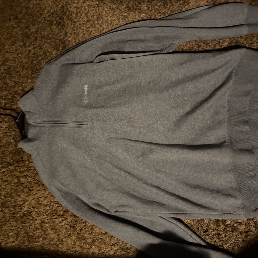 Columbia Men's Zip Up Gray Sweater